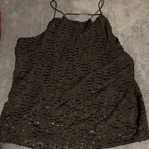 Calvin Klein Black Textured Camisole